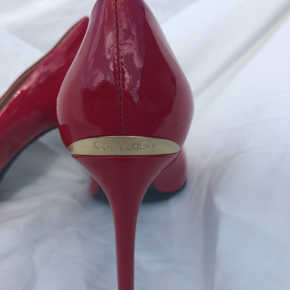 Calvin Klein Red High Heels - Size 5